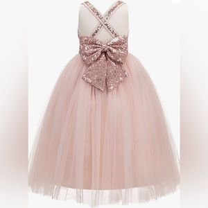 New rose gold toddler dress